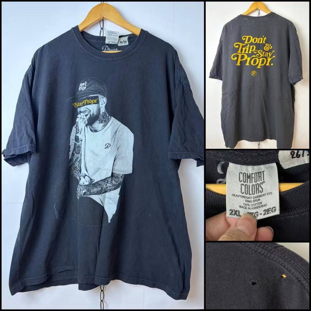 เสื้อยืดมือสอง Portrait Graphic / Navy