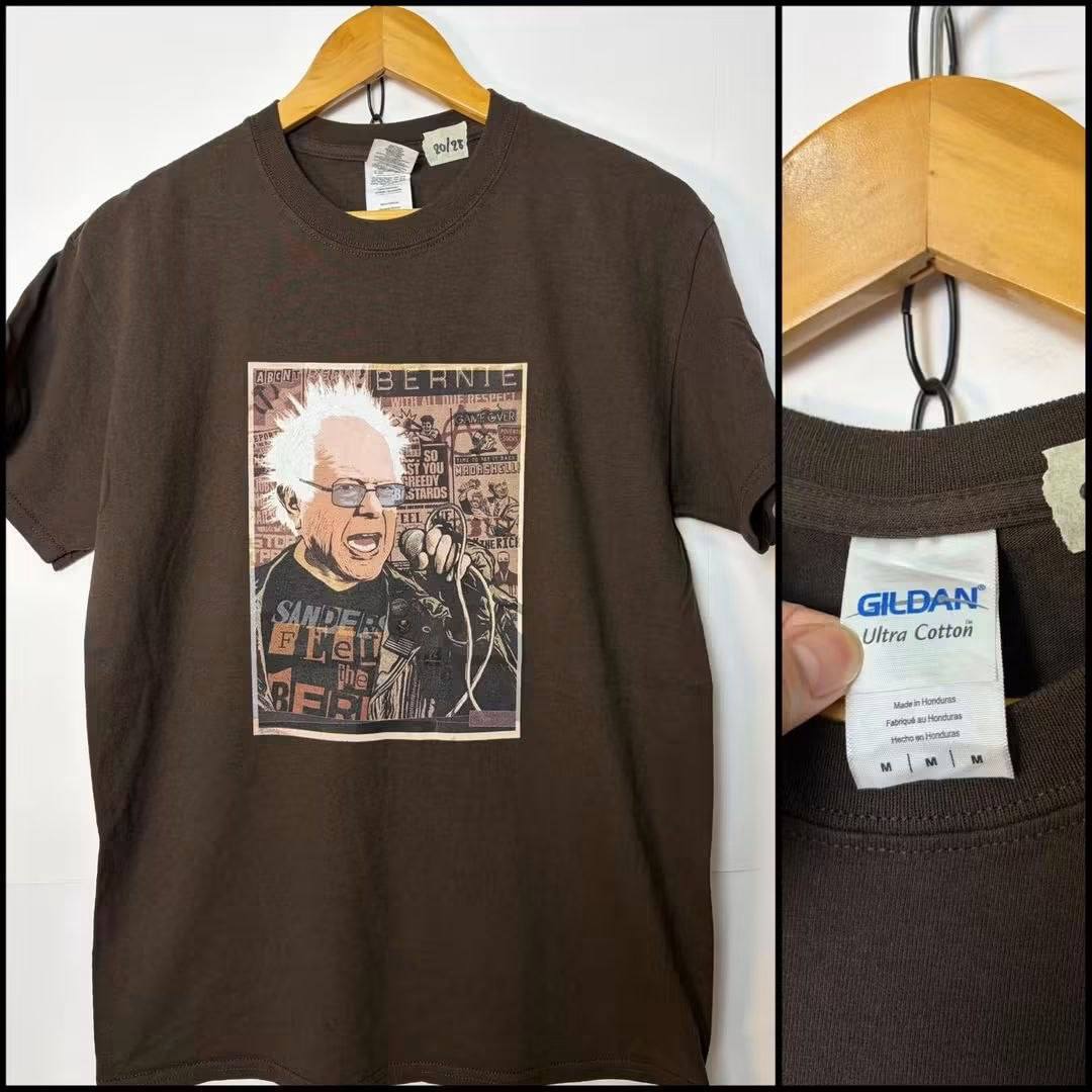 เสื้อยืดมือสอง Portrait Graphic / Brown